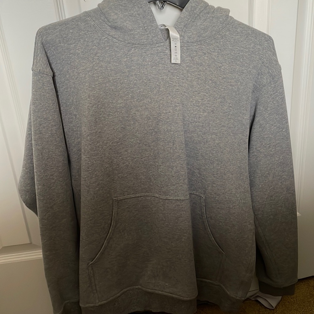 Fall sweatshirt with big hood